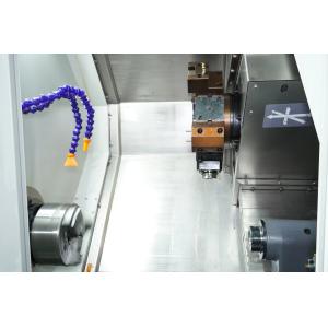 Automatic Dual Turret Linear Cnc Turning Machine High Rigidity