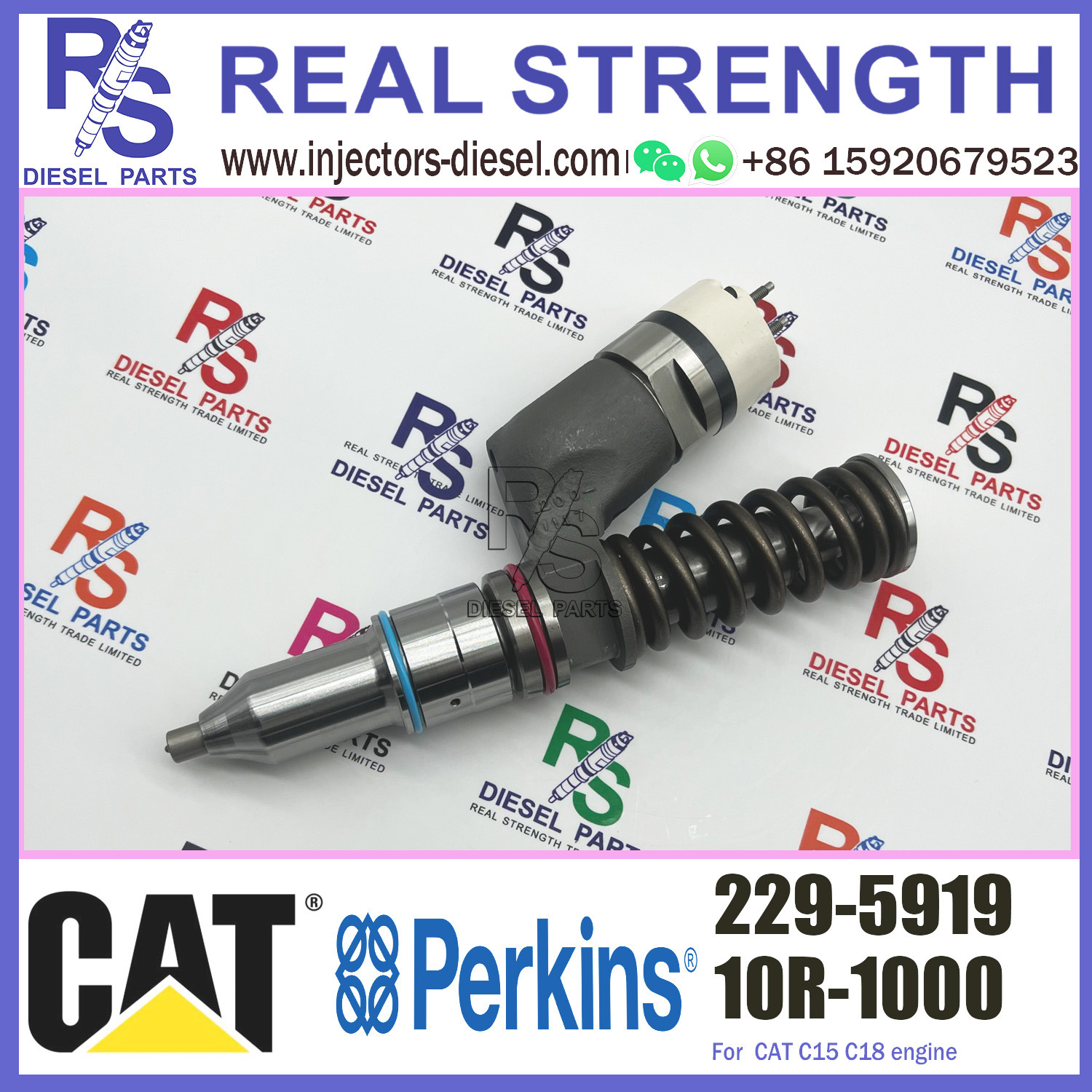 229-5919 Perkins Diesel Injector 10R-1000 For CAT Caterpillar Engine 3406E C15