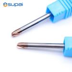 CNC Carbide 3 Flute Chamfer Milling Cutter For Steel 8X90 Degree