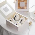 C1S Paperboard Custom Food Packaging Boxes for Dessert Pastry Cupcake