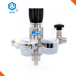 China Two Stage Industrial Gas Pressure Regulator , Safety Relief Valve With Gauges on sale