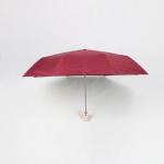 21 inch red auto open close umbrella with gold coating and leather handle