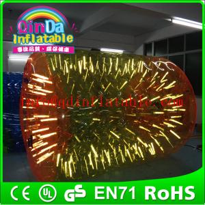 Wholesale QinDa Inflatable Inflatable water wheel inflatable water walking roller from china suppliers
