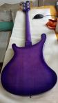 Quality Rick 4003 model Ricken 4 strings Electric Bass guitar in blue color