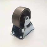 Plastic Material Flat Furniture Caster Wheel in 75mm Diameter with Customized