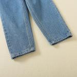 New Design Kids Denim Jeans Full Length Black Blue Jeans Boys Elastic Waist