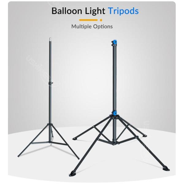 60W LED Balloon Lights 2.05m Waterproof Balloon Lights Stand Mobile Lighting For Campsite