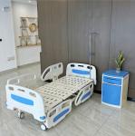 Blue Adjustable Electric Hospital Bed Five Function Hospital Bed
