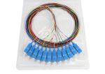 Good Quality SC/UPC 12 Color Cores Fiber Optic Pigtail With Colorful Cable