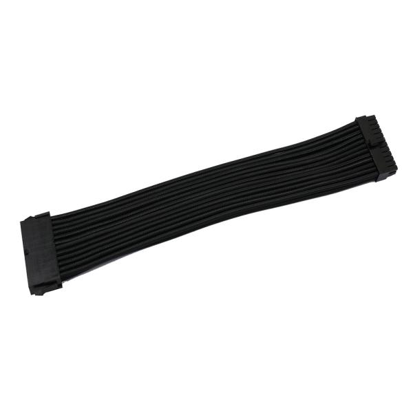 Power Supply Cable Extension Braided Sleeved 24pin Arc Black+Blue+Grey computer