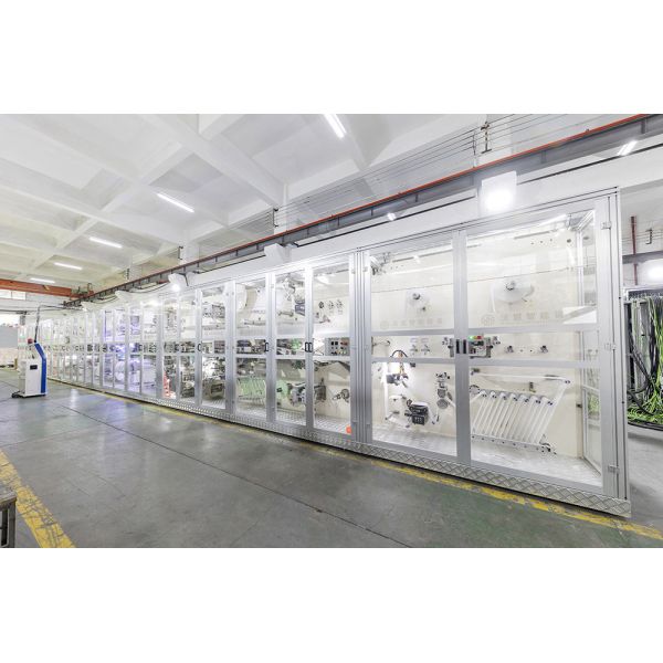 Full Servo 1200pcs/min Sanitary Pad Making Machine 98% Efficiency Stable Production