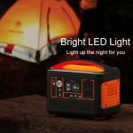 700W Solar Portable Camping LiFePO4 Battery 500Wh Generator Power Station 200000