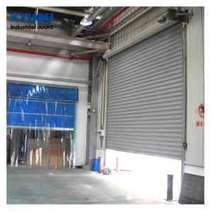 Wholesale 12m Remote Control Steel Roller Shutter Door 1.2mm Slat 11 Level Wind Resistant from china suppliers