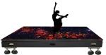 Aluminum Interactive LED Dance Floor 1000nits AC110V P2.976 For Wedding Party