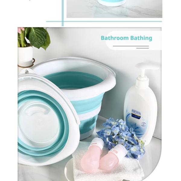Convenient Foldable Plastic Bucket Multi-functional for Home and Outdoor Applications