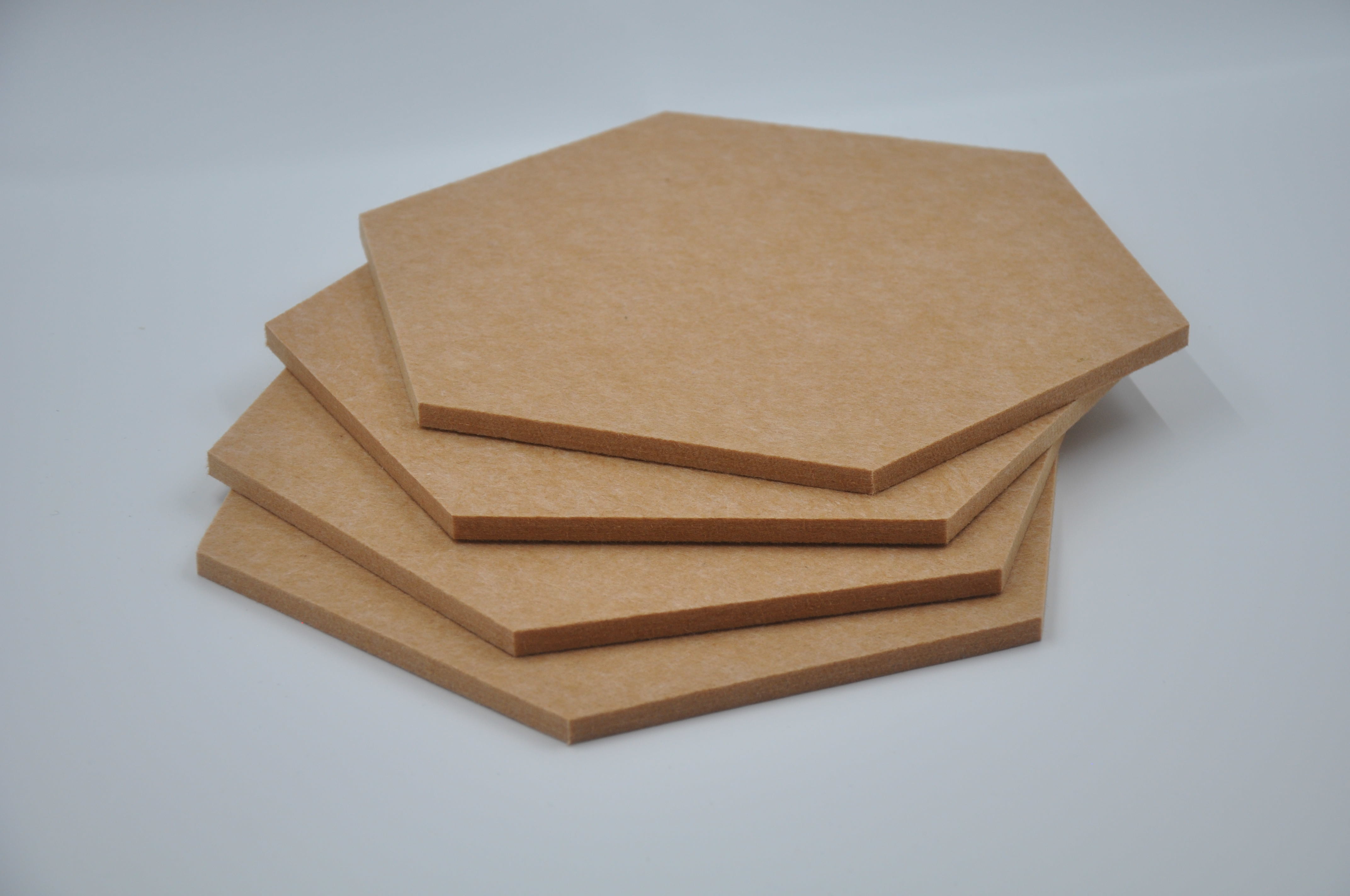 Fireproof Suspended Hexagon Acoustic Panel Soundproof Panels For Office Hotel Apartment