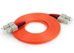 SC PC G652D Single Mode Fiber Jumpers , Simplex 3.0mm PVC Fiber Optic Cable