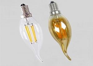 China Indoor Lighting Led Filament Lamp With Tail Glass Body Material Ac220 - 240v on sale