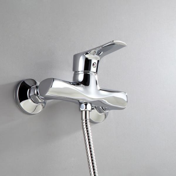 Single Handle Brass Bathroom Shower Faucets Modern Bathtub Shower Mixer Wall