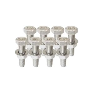 Wholesale Super Duplex Stainless Steel 904L Bolt 254SMO Hex Head Bolt And Nut Din933 Full Thread from china suppliers