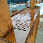 Corten Steel Rain Curtain Waterfall Decorative Outdoor Rusty Metal Water Pool