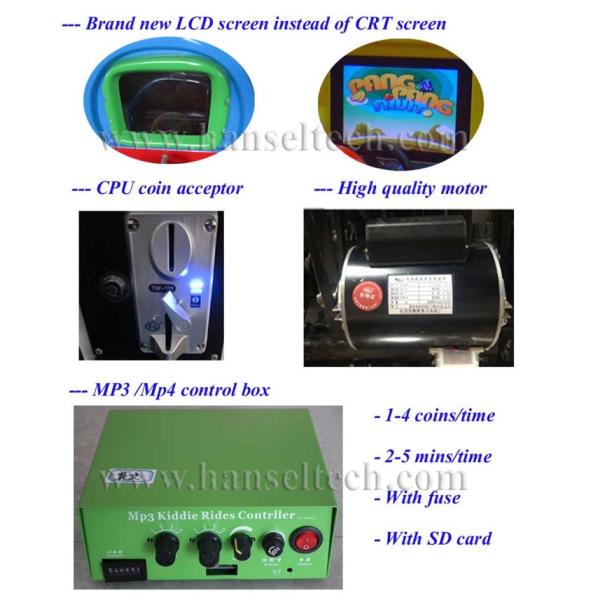 Hansel antique kids electric ride on mini car falgas musical kiddie rides for arcade children game machine