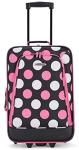 170T Polyester Softside Upright EVA Trolley Luggage