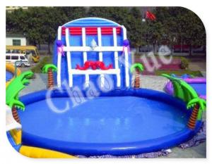 Wholesale Giant Inflatable Water Slide, Inflatable Slides with Pool from china suppliers