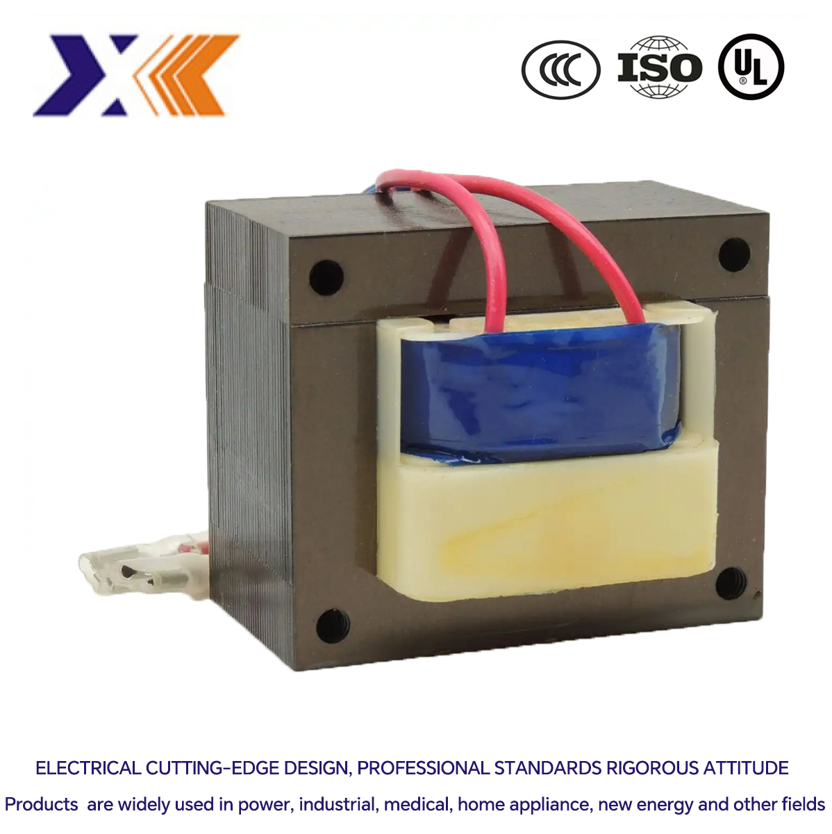 50W Ei66x36 50va Low Frequency Power Supply Transformer for Cooling Method dip varnish