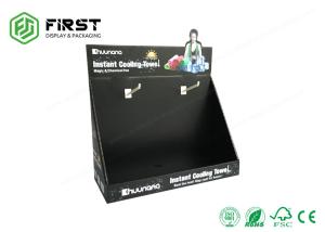 Wholesale Matte Black Pegboard Hanging Cardboard Counter Display Stand Environmental Friendly from china suppliers