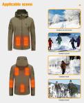 USB Electric Heated Vest Jacket , 60degree Rechargeable Heated Jackets Xf Wj ODM
