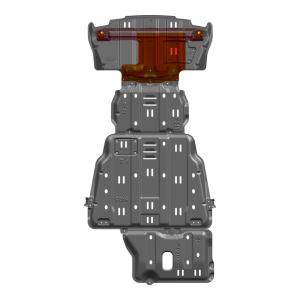 Wholesale Black Car Engine Under Cover Splash Shields Mud Guard front underbody protection 25kg from china suppliers