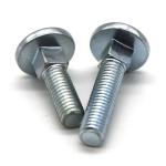 1/4 Thread Square Neck Carriage Bolt SAE J429 Grade 2 Blue Zinc Plated