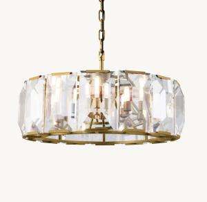 Wholesale Adjustable Voltage Round Drop Light Glass Accents Chandelier For Your Space from china suppliers
