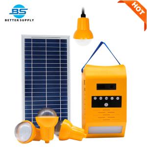Wholesale 11V Portable Solar Home Lighting Systems 7H Solar Led Lighting Kits With FM Radio from china suppliers