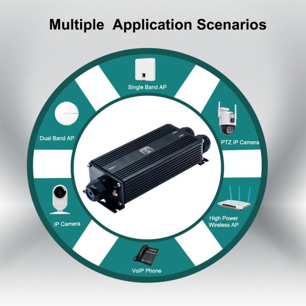 IP67 Waterproof Industrial Gigabit PoE Extender (1 x Input 2 x Output)