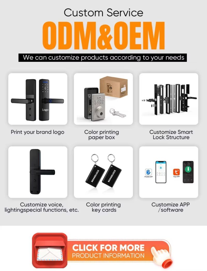 Tuya Smart Door Lock T5 - Fingerprint & Password, 40-90MM Door Thickness