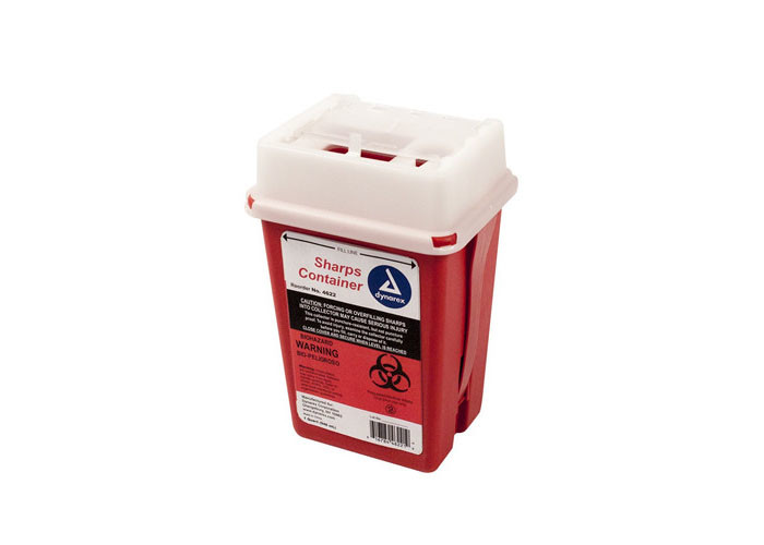 WinnerCare Sharps Container - Biohazard Needle Disposal Container - Puncture Resistant - 1 Quart