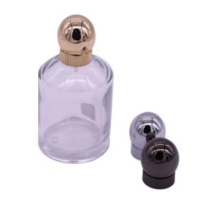 Wholesale Luxury Round Perfume Bottle Screw Cap Metal Perfume Cap Free Design from china suppliers