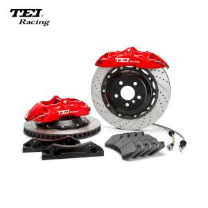 Wholesale P60NS 6 Piston Caliper 355*32mm 378*32mm Rotor Brake Kit Drilled / Slotted / Drilled And Slotted Discs Selectable from china suppliers