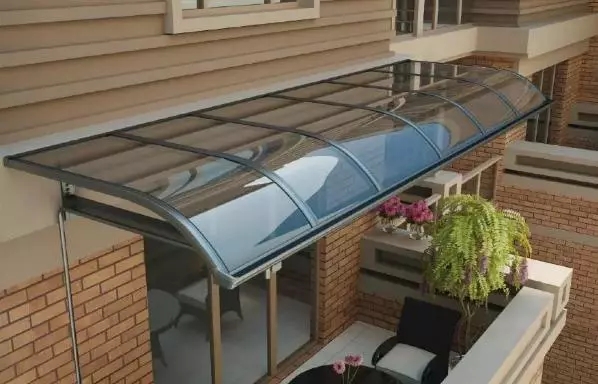 600mm 800mm Polycarbonate Window Awning Plastic Building Material