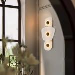 Marble led gold metal indoor decoration wall lamp for hotel
