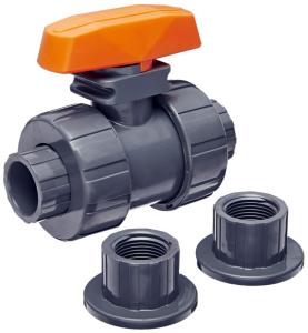 Wholesale Antiwear Grey Double Union Valve , Multi Function CPVC Union Ball Valve from china suppliers