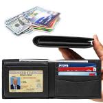 Customized Genuine Leather Wallet for Men Handmade Minimalist Anti-theft Vintage
