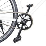 Black Mini 700C Single Speed Bike With Caliper Hand Brakes