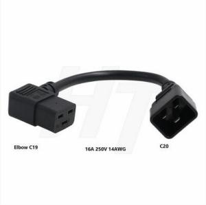 Wholesale Right Angle IEC320 C19 to C20 Power Cord Cable from china suppliers
