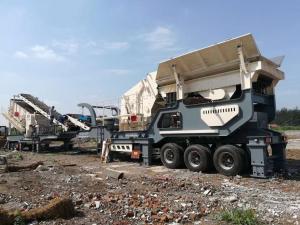 Wholesale Wheel Mounted Mobile Crusher Plant 200t/H Portable Stone Crusher Machine from china suppliers