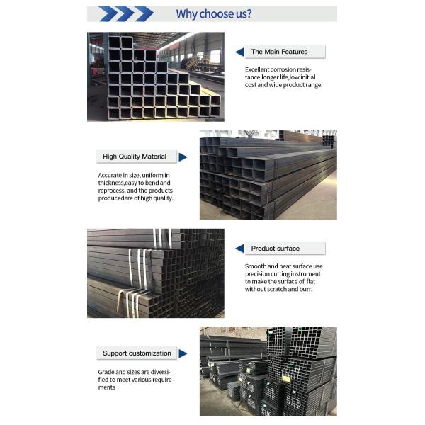 1.2mm Carbon Steel Pipe Tube RHS Rectangular Mild Steel Hollow Section 25mm X 50mm X 1.2mm