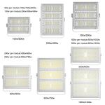 Ip65 Waterproof Outdoor LED Flood Lights With Die Cast Aluminum 200w 500w 600w