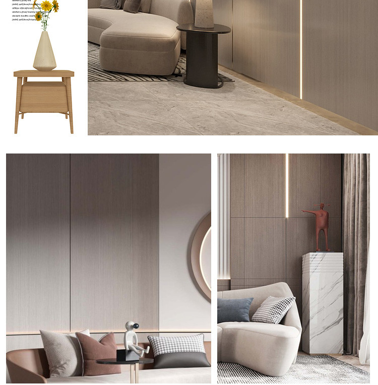 Customized Moisture Resistant Wood Grain Bamboo Fiber Wall Paneling